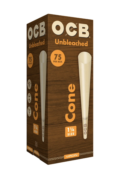 OCB Unbleached Cone Tower (75 Pack)