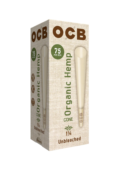 OCB Organic Hemp Cone Tower (75 Pack)