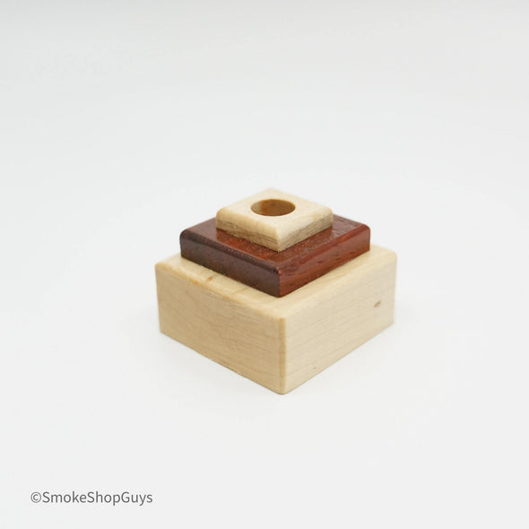 Hand Made Wooden Marble Stand with LED Light - SSG