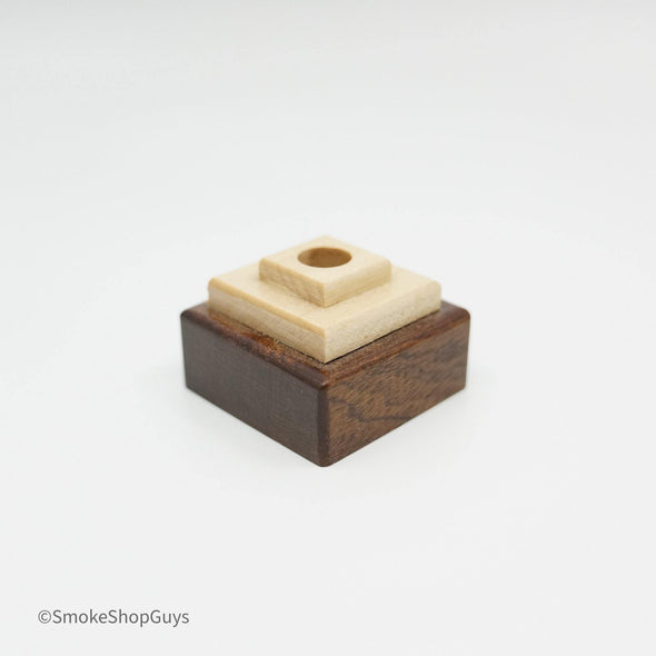 Hand Made Wooden Marble Stand with LED Light - SSG