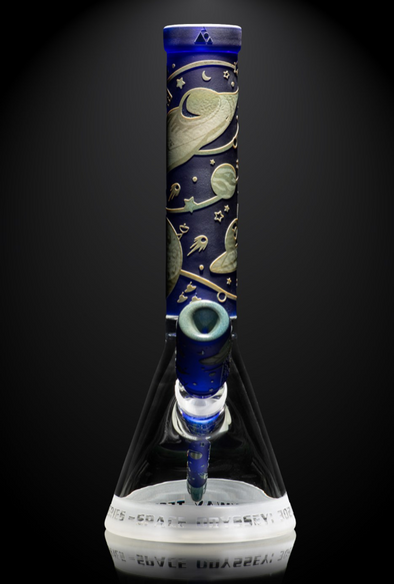 Milkyway Glass Space Odyssey in Color 14″ Beaker Bong