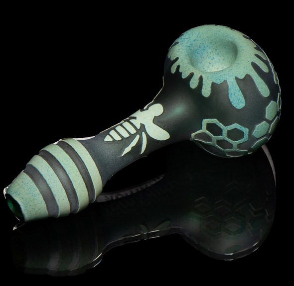 Milkyway Glass Bee Hive Hand Pipe (Assorted Colors)