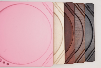 Blazy Susan Premium Wooden Dab Tray, crafted from high-quality wood, available in assorted colors for stylish dabbing sessions.