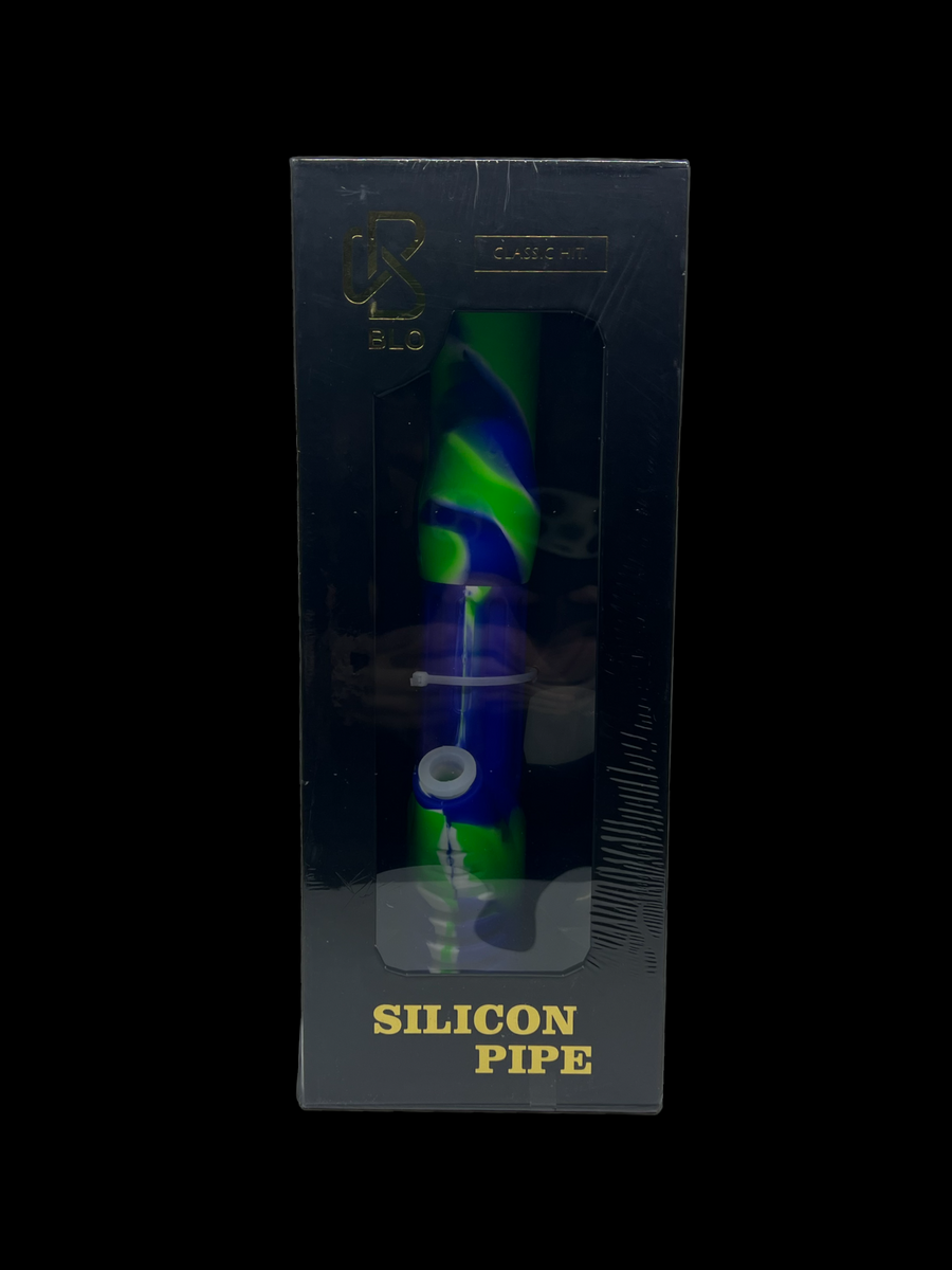 BLO Classic Hit Silicone Pipe - Durable & Portable (Assorted Colors ...