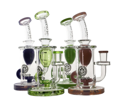 Encore Glass 7" Accented Incycler (Assorted Colors)