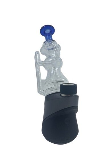 Klein Recycler attachment with a colored top for Puffco Peak Pro, designed for smooth, cooled vapor and enhanced functionality.