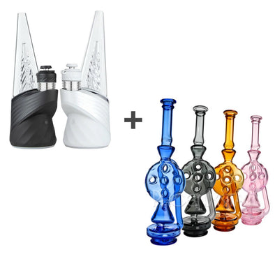 Puffco Peak Pro 3DXL with Phoenix Swiss Glass Attachment for enhanced filtration and smooth dabbing