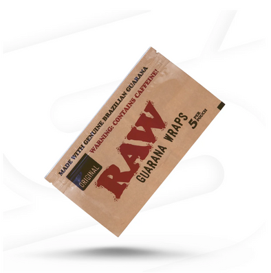 RAW Guarana Wraps made from authentic Brazilian Guarana for a natural, caffeine-infused herbal smoking experience
