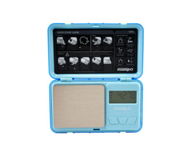 Truweigh Robust Pocket Scale – 500g capacity digital scale with 0.01g readability for precise measurements.