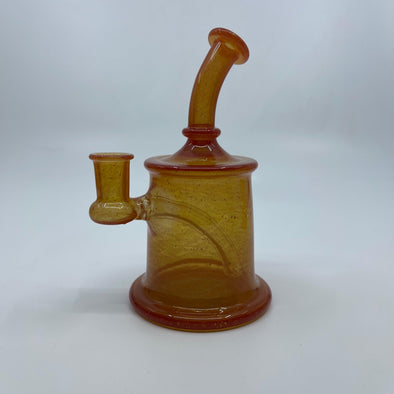 7 Ten Glass Hot Sauce Mini Bong: 10mm Female Joint, Hot Sauce Design, Compact Bong, Borosilicate Glass, Portable Bong