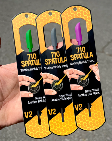 710 Spatula V2 Flat Head Dab Tool – Precision Concentrate Applicator in Assorted Colors for Dabbing Enthusiasts