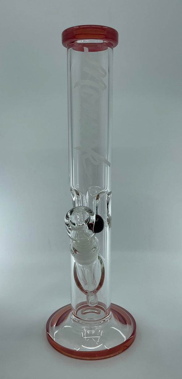 Monark Glass 14" Accented Staight Tube W/ Ice Catch