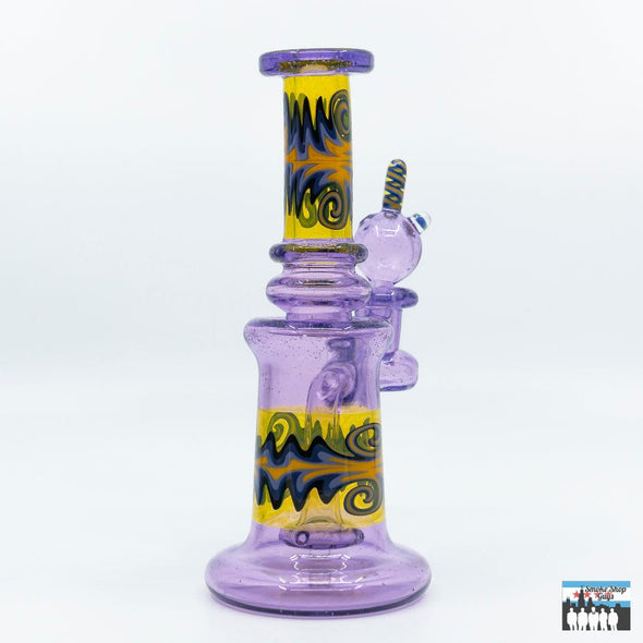 Bhomb Bhomb Glass Worked Banger Hanger W/ Cap (Gemini/Yellow Side Wag) - SSG