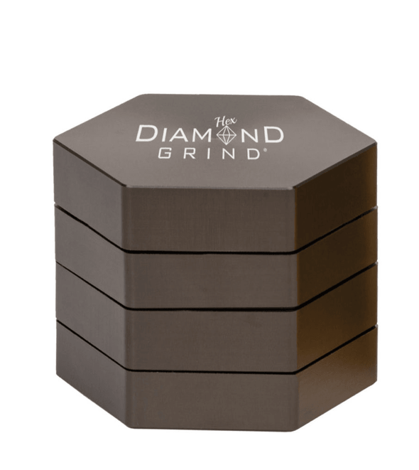 Diamond Grind 4 Piece Hex Grinder (Assorted Size/Colors) - SSG