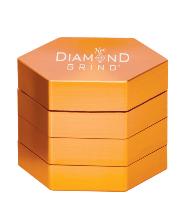 Diamond Grind 4 Piece Hex Grinder (Assorted Size/Colors) - SSG