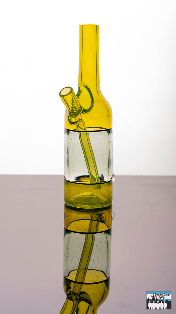 The Glass Mechanic 2 Tone Sake Bottle (Lime Drop & Hydra)