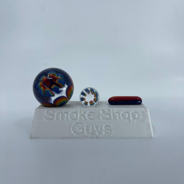 Crowman Crothers Glass Dotstack 3-Piece Slurper Sets (Assorted Colors) - SSG