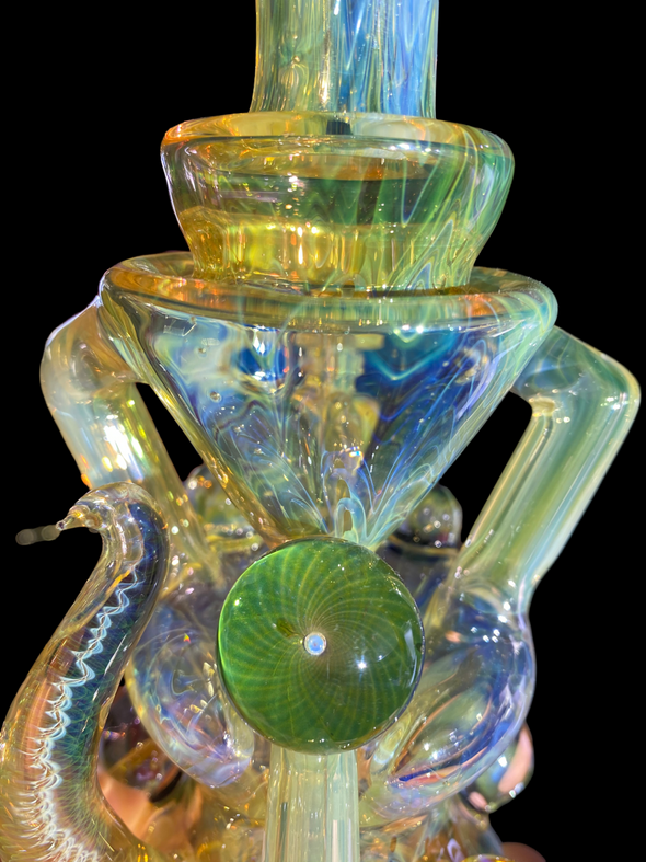STF Glass Fully Fumed Recycler (With Horns) #6
