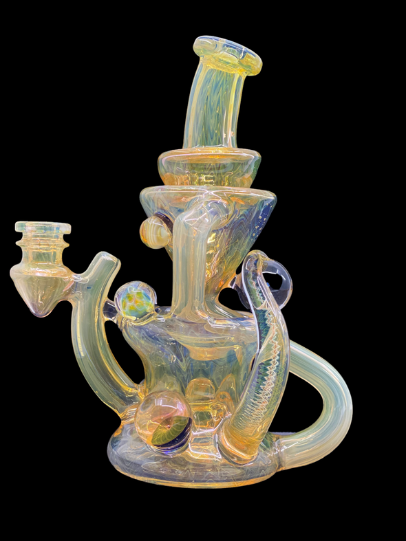 STF Glass Fully Fumed Recycler (With Horns) #6