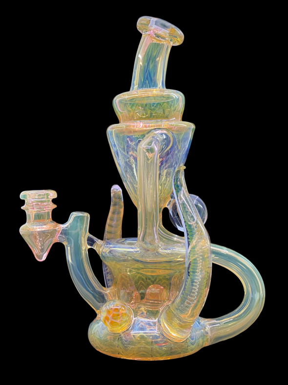 STF Glass Fully Fumed Recycler (With Horns) #7