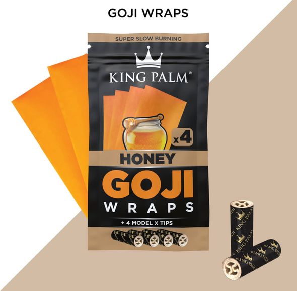 King Palm Goji Wraps (4-Pack & Filter Tips)