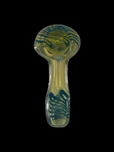 Silver Fumed Spiral 2.5" Hand Pipe (Assorted Colors)