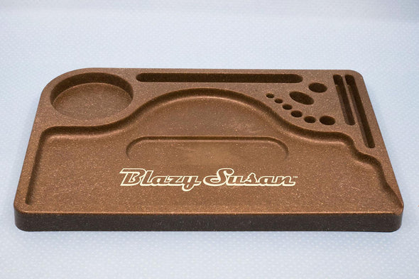 Blazy Susan Hemp Plastic Rolling Tray - SSG