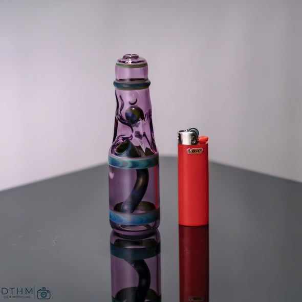 Jack Blew Glass Mini Single Color Ramune Bottle (Purple) - SSG