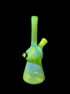 AJ Surf City Glass Lil’ Ripper – Green Energy Satin Design, stylish and functional glass rig for enthusiasts seeking smooth performance.