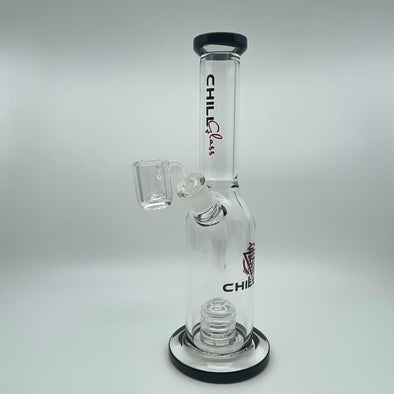Chill Glass Barrel Inline Tube – 10” Rig with Banger for Smooth Hits: Inline Perc, Effective Diffusion, Clean Flavorful Hits, Premium Glass, Durable High-Quality Materials, Complete Kit, Includes Banger, Concentrate Sessions, Sleek Design, Compact and Stylish, Perfect for Daily Use, Reliable Performance, Minimal Maintenance.