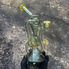 Brick Glass Drum Recycler (Transparent Yoshi Over Blue Satin) - SSG