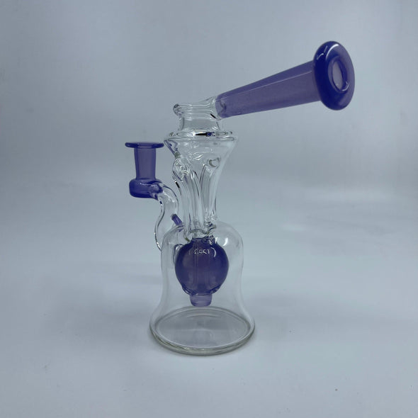 Greybo Glass Dual Uptake Ball Recycler Partial Accent (Wild Berry Satin) - SSG