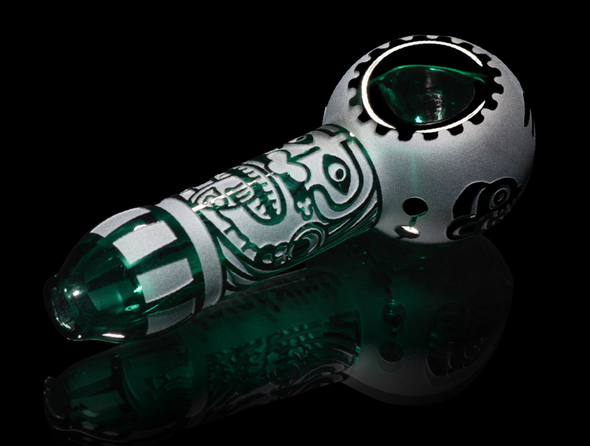 Milkyway Glass Maya Face Hand Pipe (Assorted Colors)