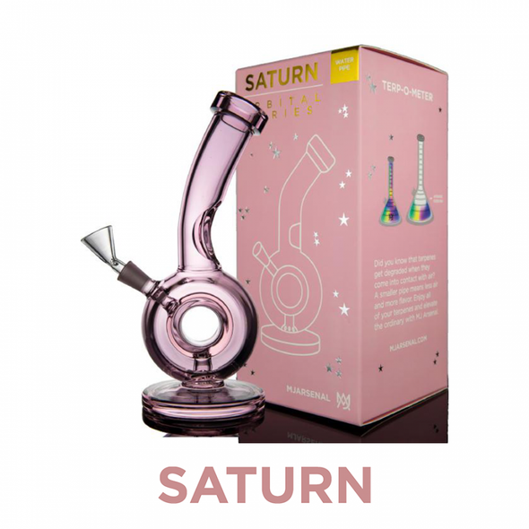 MJ Arsenal Pink Saturn Mini Water Pipe