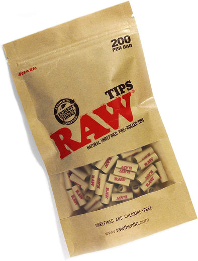 Raw Natural Unrefined Filter Tips (Bag Of 200)