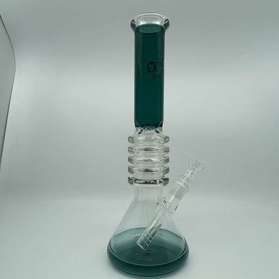 Smoq Glass 12" beaker Accented Base/Mouthpiece