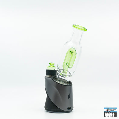 N3rd Glass 2-Hole Peak Attachment W/ Matching Bubble Cap (Green)