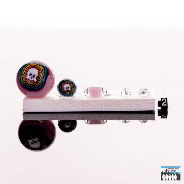 Hendy Glass Rainbow Skull 5-Piece Slurper Set (Assorted Colors) - SSG