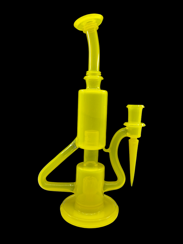Glass Carpenter Bubble Dumper Full Color (Lemon Drop)