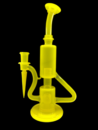 Glass Carpenter Bubble Dumper Full Color (Lemon Drop)