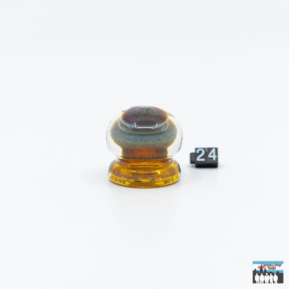 Deschutes River Glass Channel Cut Sphere Spinner Caps (Assorted Colors) - SSG