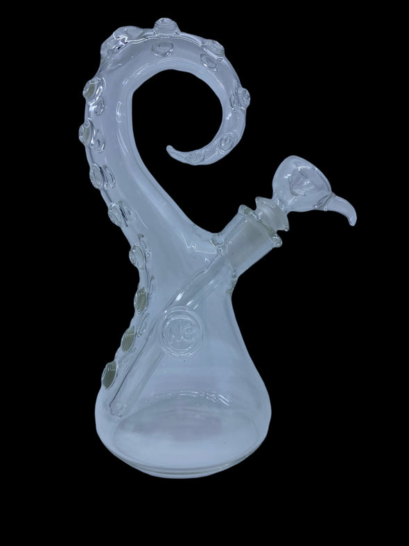 Wicked Glass XL Tentacle W/ Slide  (Clear)