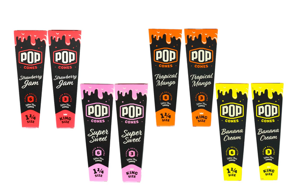 Pop Cones Flavored Pre-Rolled Cones (Assorted Flavors/Sizes)