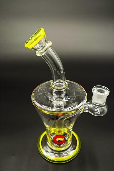  GlassLab303 Bee Hive Dab Rig – UV Reactive Guacamole Design: Unique UV Reactive Design, Vibrant Guacamole-Green Accents, Glows Under UV Light, Bee Hive Aesthetic, Intricate Design, Inspired by Natural Honeycombs, Added Visual Appeal, Compact and Portable, Perfect for Convenient Use and Display, Premium Borosilicate Glass, Ensures Durability and Heat Resistance, Perfect for Concentrates, Designed to Deliver Smooth and Flavorful Dabbing Experiences.