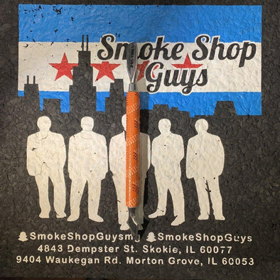 Goyard-Inspired Wrapped Dabber by 710Tools - Stylish and Functional: Add Sophistication to Your Dabbing Accessories, Unique Goyard-Inspired Wrap for a Premium Aesthetic, Durable and Heat-Resistant Materials for Long-Lasting Use, Ergonomic Design for Easy Handling and Precision, Perfect for Dabbing Enthusiasts Who Appreciate Artistry in Their Tools.