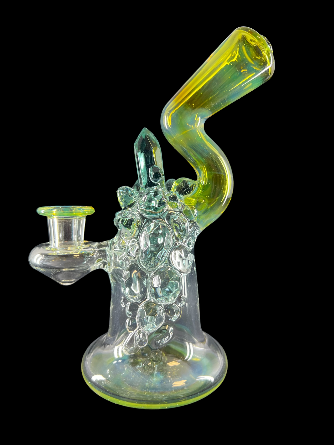 Glass Fitter Rig Single Crystal Rig - Fumed | Unique Northern Waters Glass Rig - SSG ...