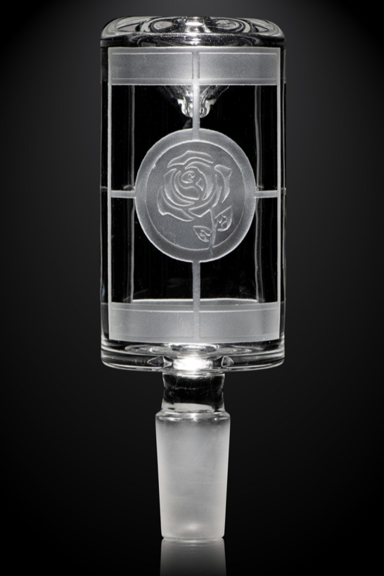 Milkyway Glass Archangel Windows Clear Long Bowl with intricate window-like designs, offering elegance, durability, and enhanced airflow for a smooth smoking experience.