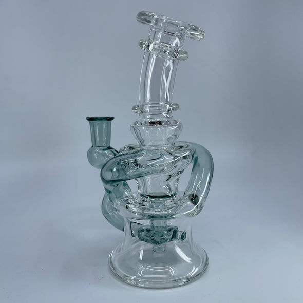 Raindrop Donut Perc Incycler: Scott Ratner Glass, Enhanced Airflow, Smooth Hits, Raindrop Color, Ultimate Concentrate Experience