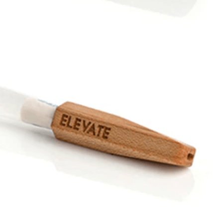 Wooden Tip with Carrying Case: Elevate, Hand-Crafted, Premium Wood, Ergonomic and Reusable, Compatible with Two Standard Cones, Eco-Conscious Smokers.
